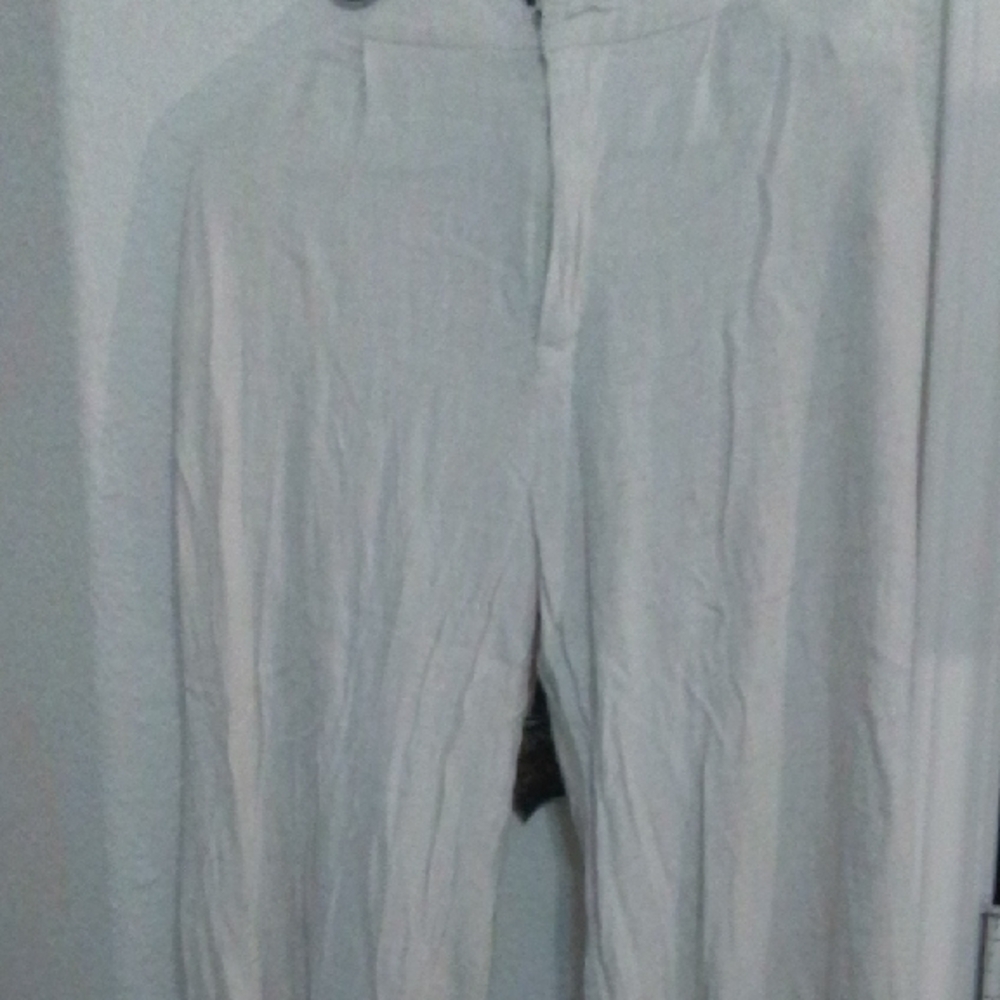 Elegant Women's Wide Leg Cream Pants